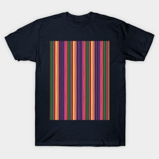 Vertical 3D Stripes Pattern T-Shirt